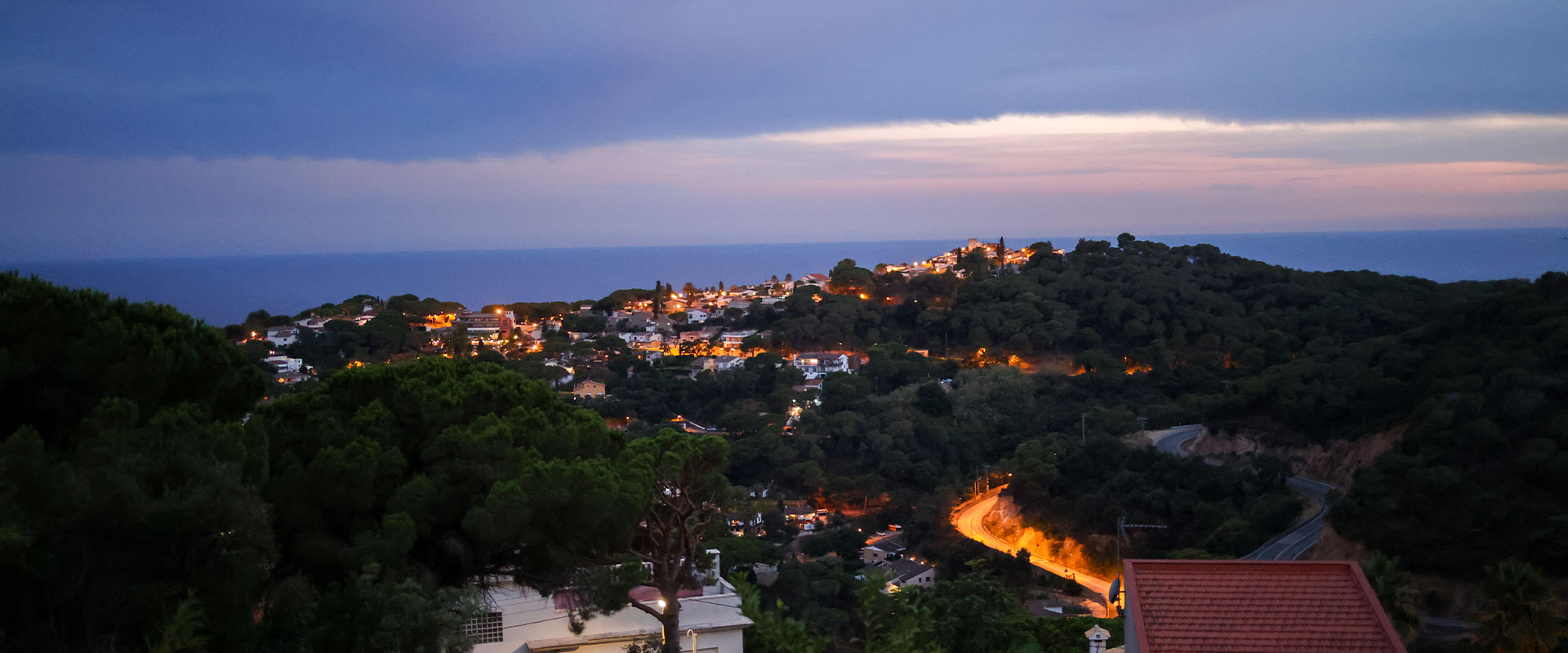 Aussicht über die Stadt in Spanien